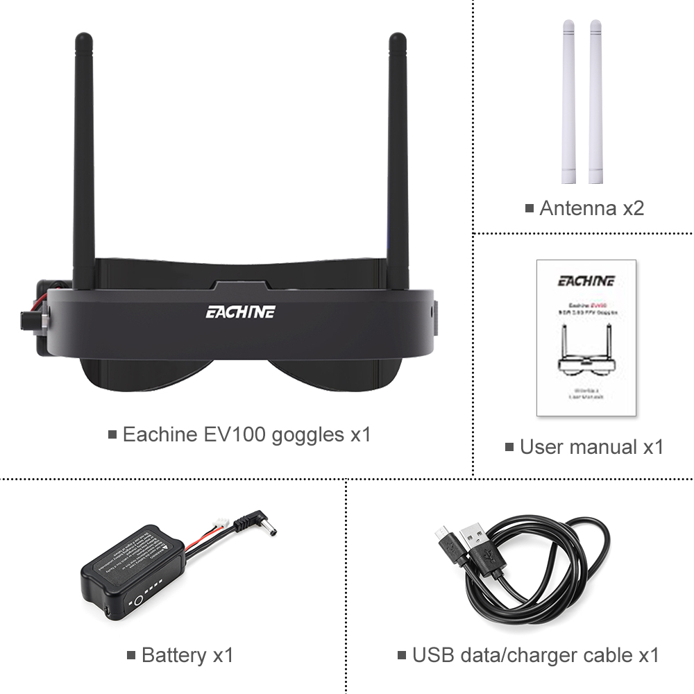 Gafas Eachine EV100 720*540 5, - Fpv Drone Antenna reseña y precio